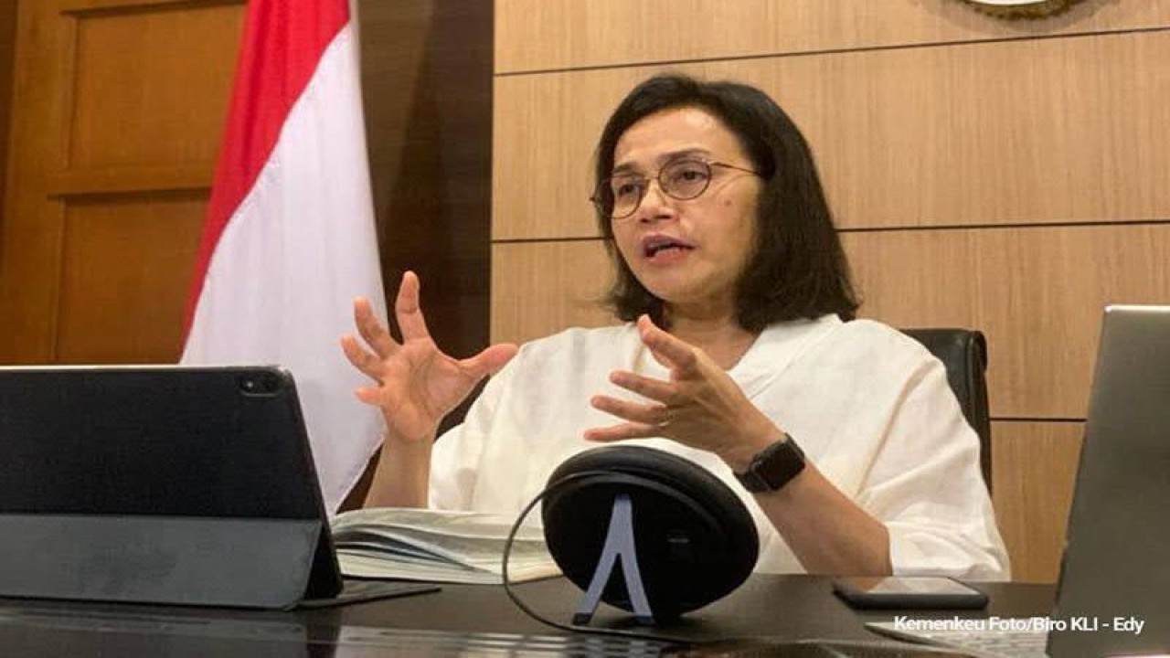 Menteri Keuangan Sri Mulyani Indrawati . ANTARA/HO-Kemenkeu/pri. (ANTARA/HO-Kemenkeu)