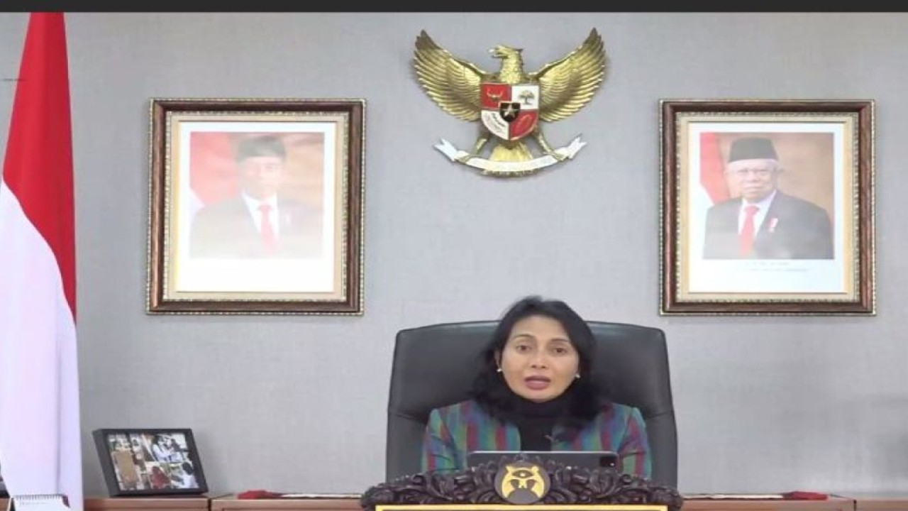 Menteri Pemberdayaan Perempuan dan Perlindungan Anak Bintang Puspayoga. (ANTARA/ Anita Permata Dewi)