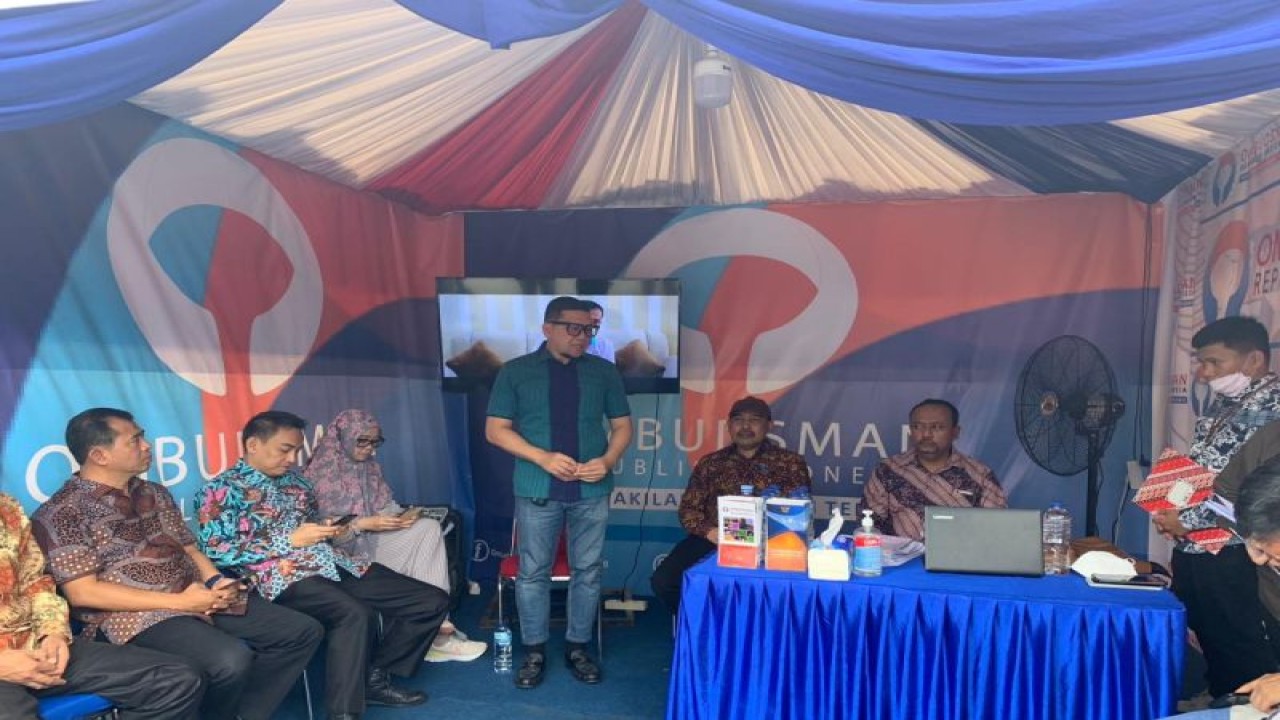 Ketua Komisi II DPR RI Ahmad Doli Kurnia Tandjung saat memberikan sambutan usai membuka pos layanan publik Ombudsman RI di Kota Palu, Provinsi Sulawesi Tengah, Kamis (24/11/2022). ANTARA/Dok Pribadi