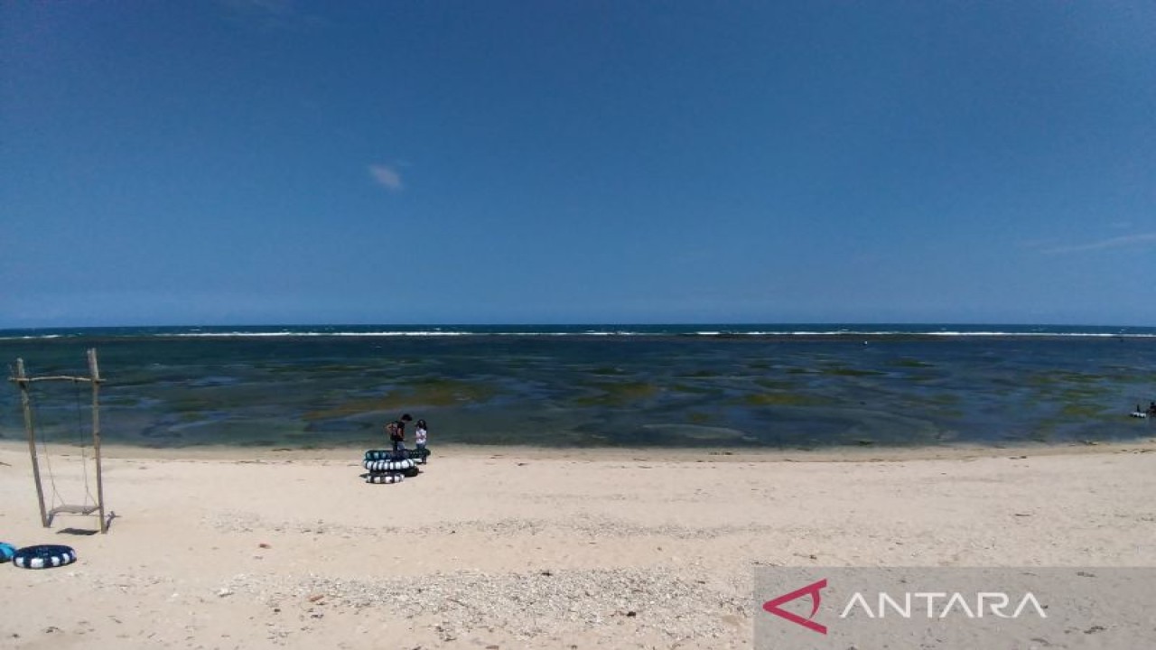 Suasana pantai selatan Kabupaten Garut, Provinsi Jawa Barat. (ANTARA/Feri Purnama)