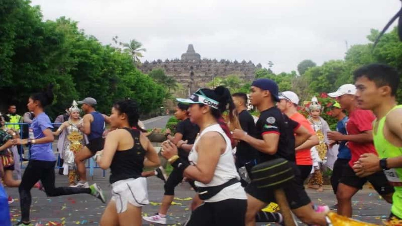 Pelari Borobudur Marathon. ANTARA/HO - Panitia BorMar
