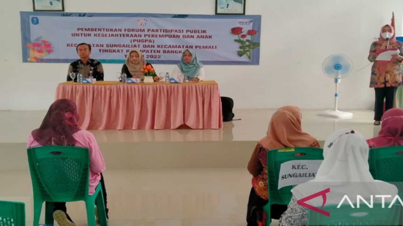 Pembentukan forum Puspa di Kabupaten Bangka, Provinsi Babel, Jumat (11/11/2022) (FOTO ANTARA/Kasmono)