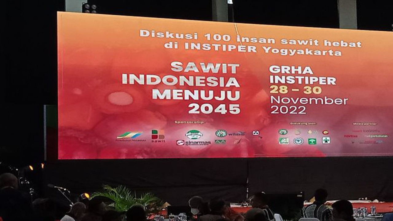 Pembukaan Forum Sawit Indonesia (FoSI) dengan tema Sawit Indonesia Menuju 2045 di Grha Instiper Yogyakarta, Selasa (29/11/2022) (ANTARA/Hery Sidik)