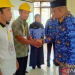 Pembukaan Pelatihan Tenaga Kerja Konstruksi di Kabupaten Bangka Tengah, Jumat (11/11/2022). ANTARA/Ahmadi-1668153445