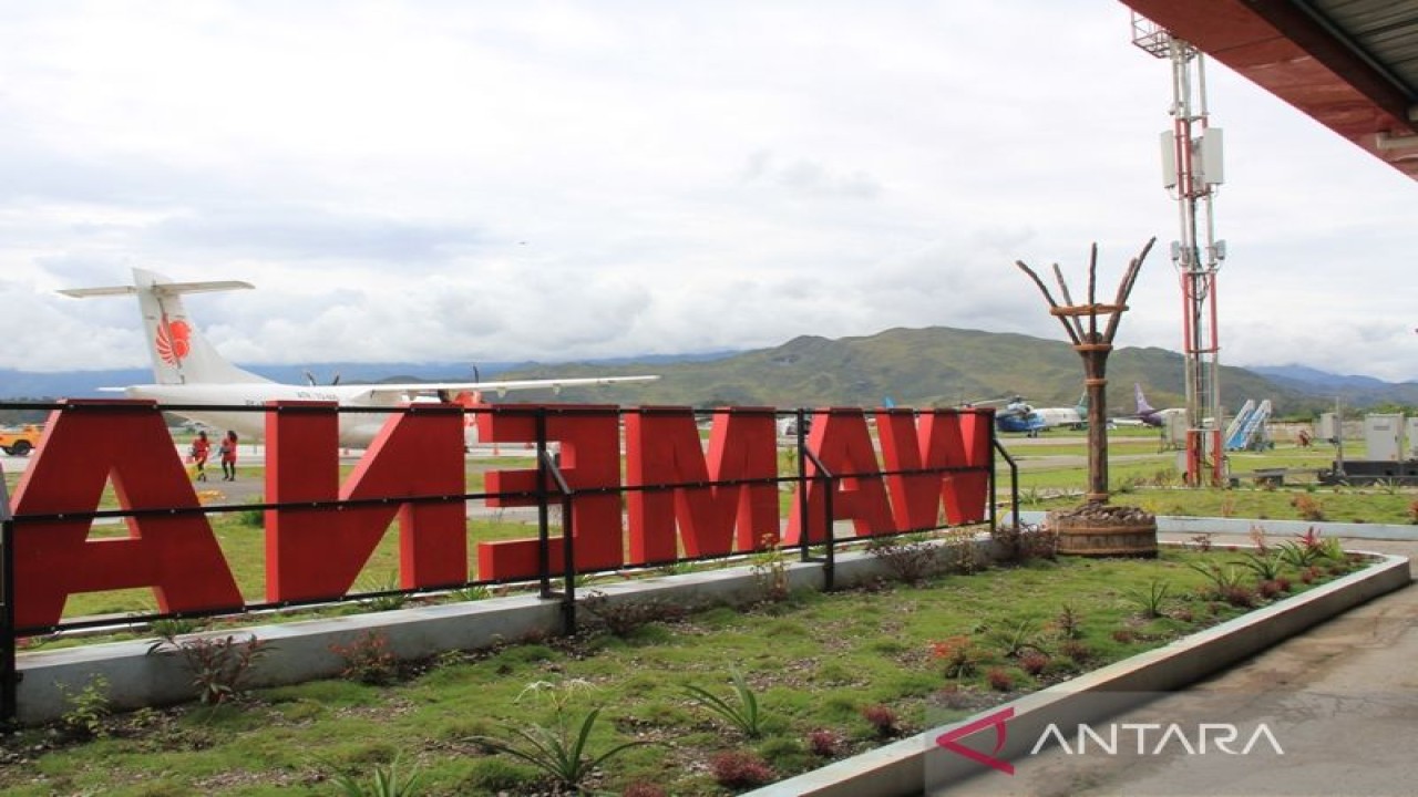 Penjemputan Penjabat Gubernur Papua Pegunungan akan dilakukan di Bandara Wamena. ANTARA/Marius Frisson Yewun