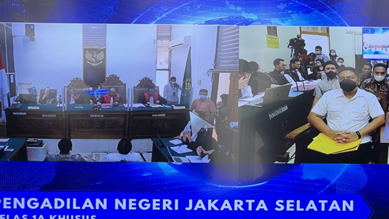 Suasana persidangan perintangan keadilan penyidikan kasus dugaan pembunuhan Brigadir Nofriansyah Yosua Hutabarat di Pengadilan Negeri Jakarta Selatan, Jakarta, Jumat (25/11/2022). (ANTARA/Putu Indah Savitri)