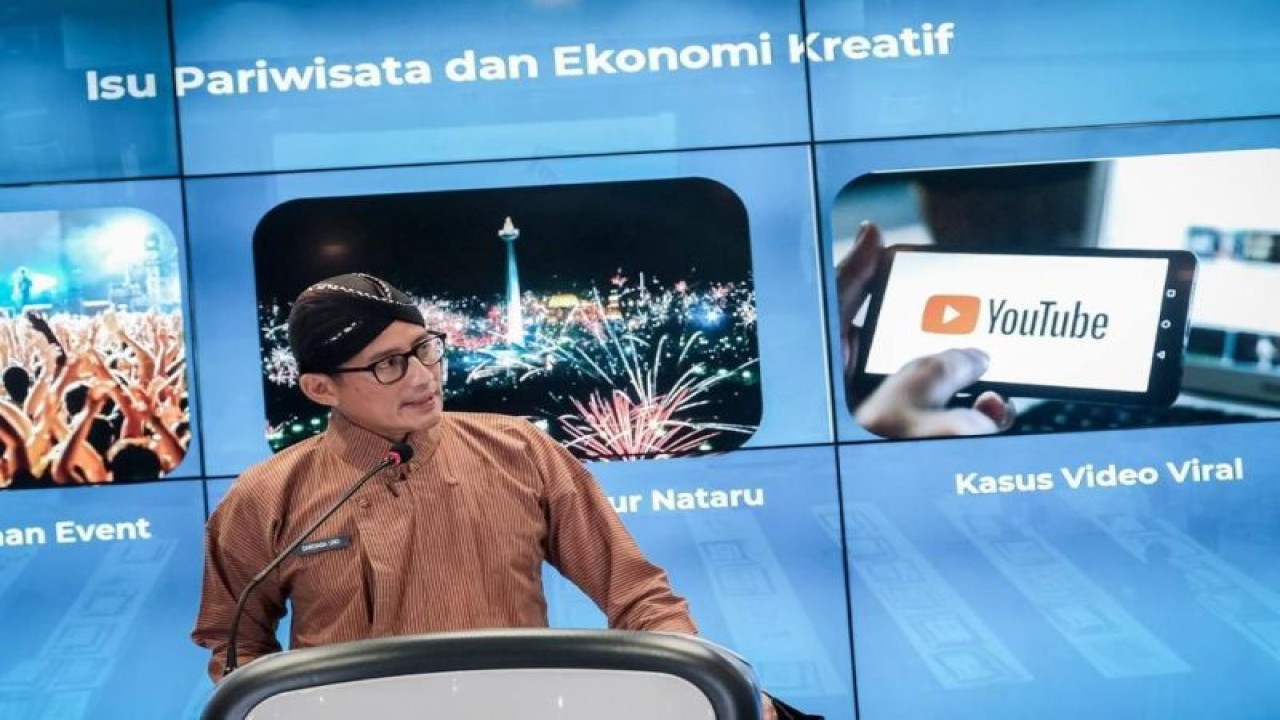 Menteri Pariwisata dan Ekonomi Kreatif Sandiaga Uno dalam The Weekly Brief with Sandi Uno, Jakarta, Kamis (10/11/2022). ANTARA/HO-Kemenparekraf