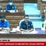 Suasana Rapat Dengar Pendapat Umum antara Komisi V DPR RI bersama Komunitas Edan Sepur Indonesia, di Jakarta, Senin (14/11/2022). (ANTARA/Adimas Raditya)-1668414659