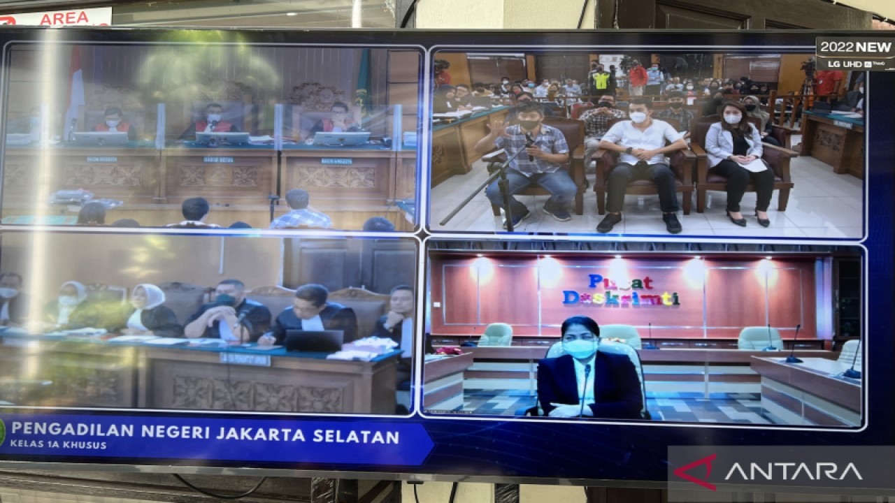 Suasana sidang kasus pembunuhan Brigadir Nofriansyah Yosua Hutabarat di PN Jakarta Selatan, Jakarta, Selasa (22/11/2022). (ANTARA/Putu Indah Savitri)