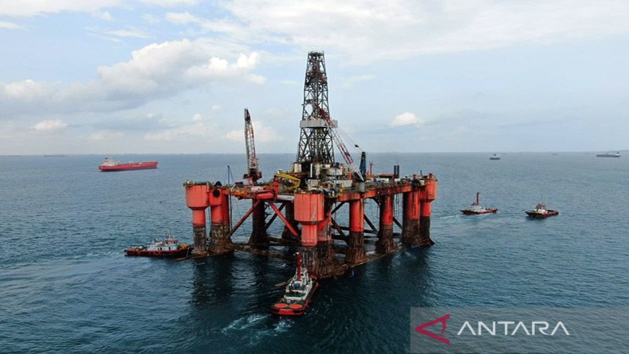 Sumur Eksplorasi R-2 yang terletak di lepas pantai (offshore) Aceh bagian barat yang sukses ditemukan cadangan migas baru oleh PT Pertamina Hulu Energi (PHE), sebagai Subholding Upstream Pertamina. ANTARA/HO-PHE/am.