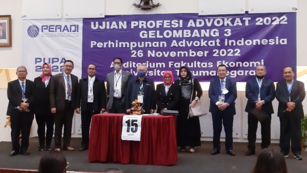Panitia Ujian Provesi Advokat Perhimpunan Advokat Indonesia (Peradi)/Istimewa