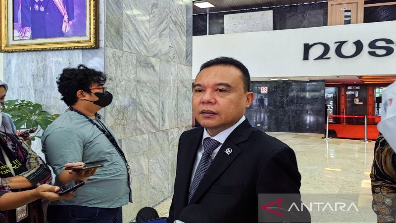 Wakil Ketua DPR RI Sufmi Dasco Ahmad di Komplek Parlemen Senayan, Jakarta. ANTARA/Melalusa Susthira K/am.