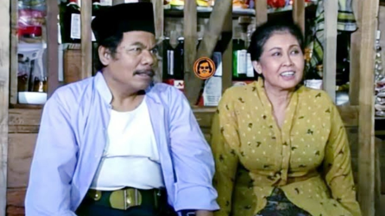 Aminah Cendrakasih bersama almarhum Benyamin. S/net