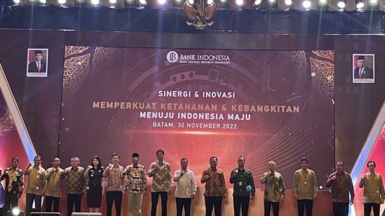 Bank Indonesia (BI) Perwakilan Kepulauan Riau dalam Pertemuan Tahunan Bank Indonesia 2022 di Batam, Rabu (30/11) (ANTARA/Jessica)