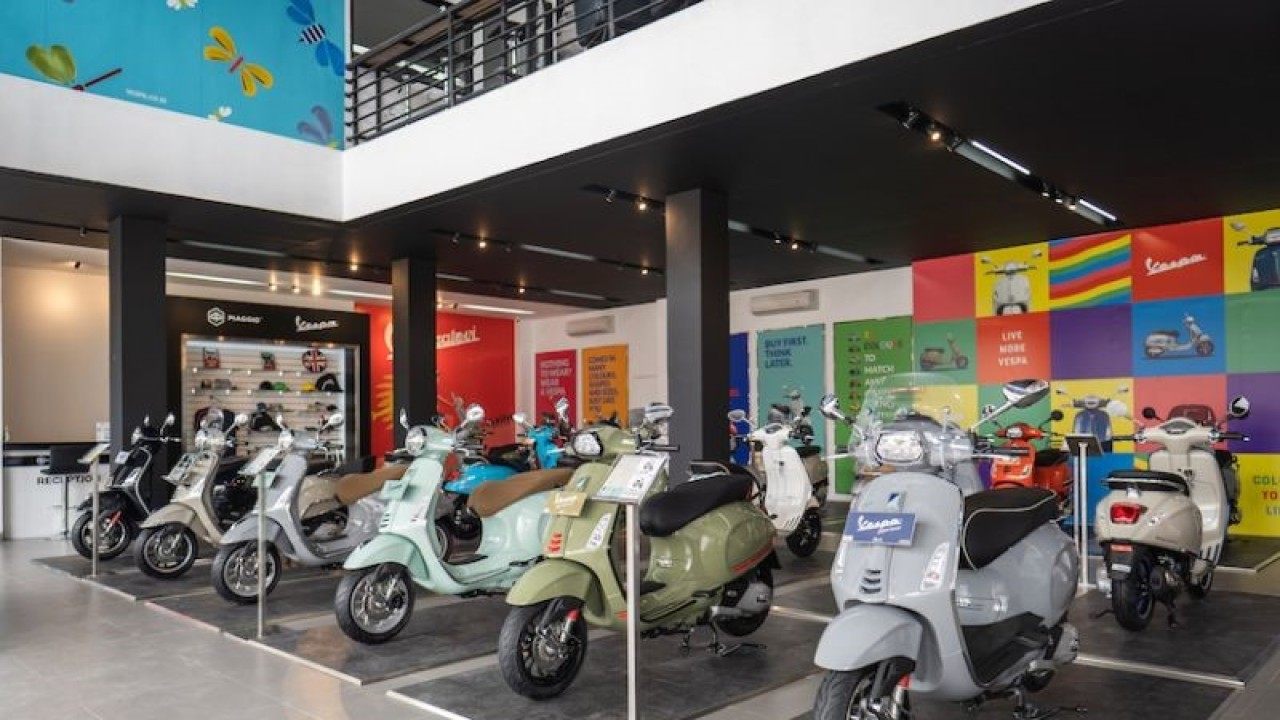 Diler premium Motoplex 2 Brands di Tegal, Jawa Tengah.  (ANTARA/HO/PT Piaggio Indonesia)