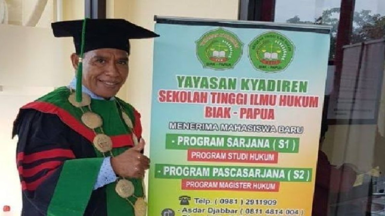 Ketua STIH Biak, Provinsi Papua Dr Muslim Lobubun, SH, MH. FOFO ANTARA/HO-dokumen pribadi STIH