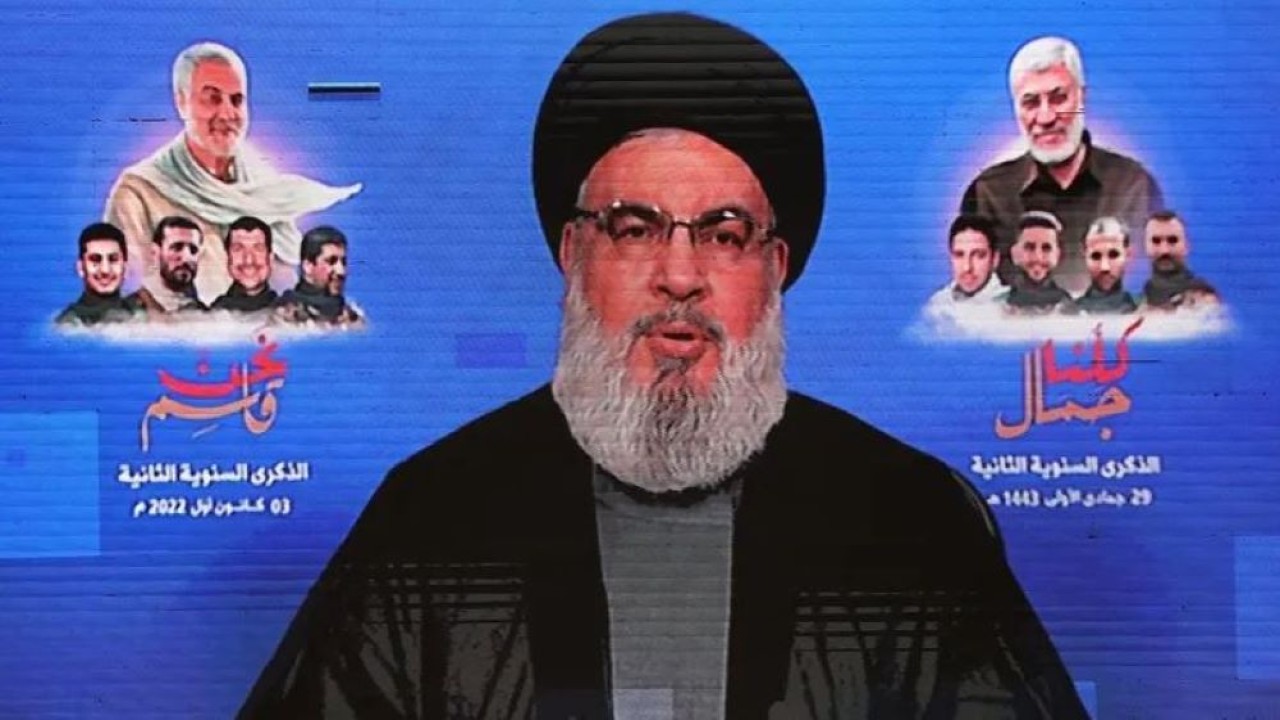 Sekretaris Jenderal Hizbullah Sayyed Hassan Nasrallah. (AFP)