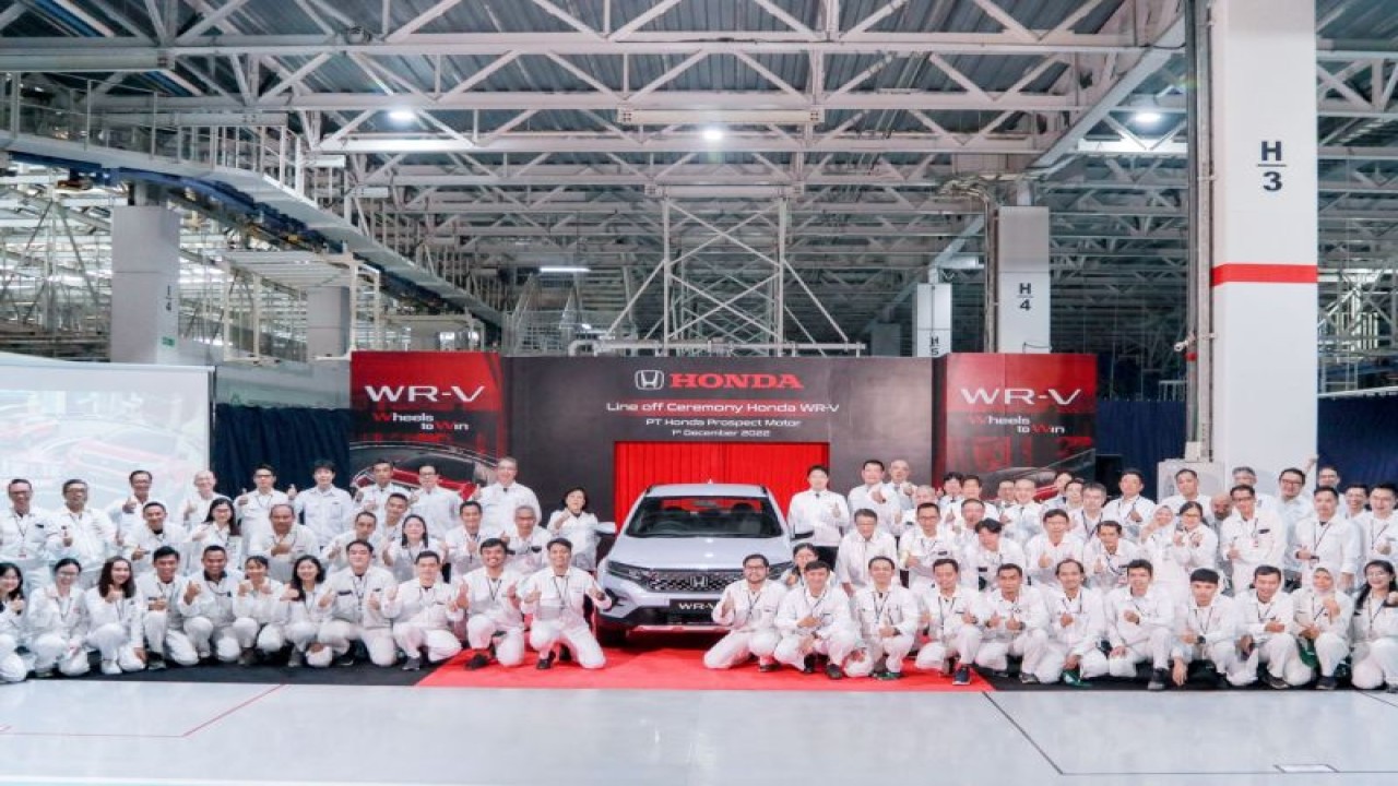 Produksi masal Honda WR-V (ANTARA/ho/HPM)