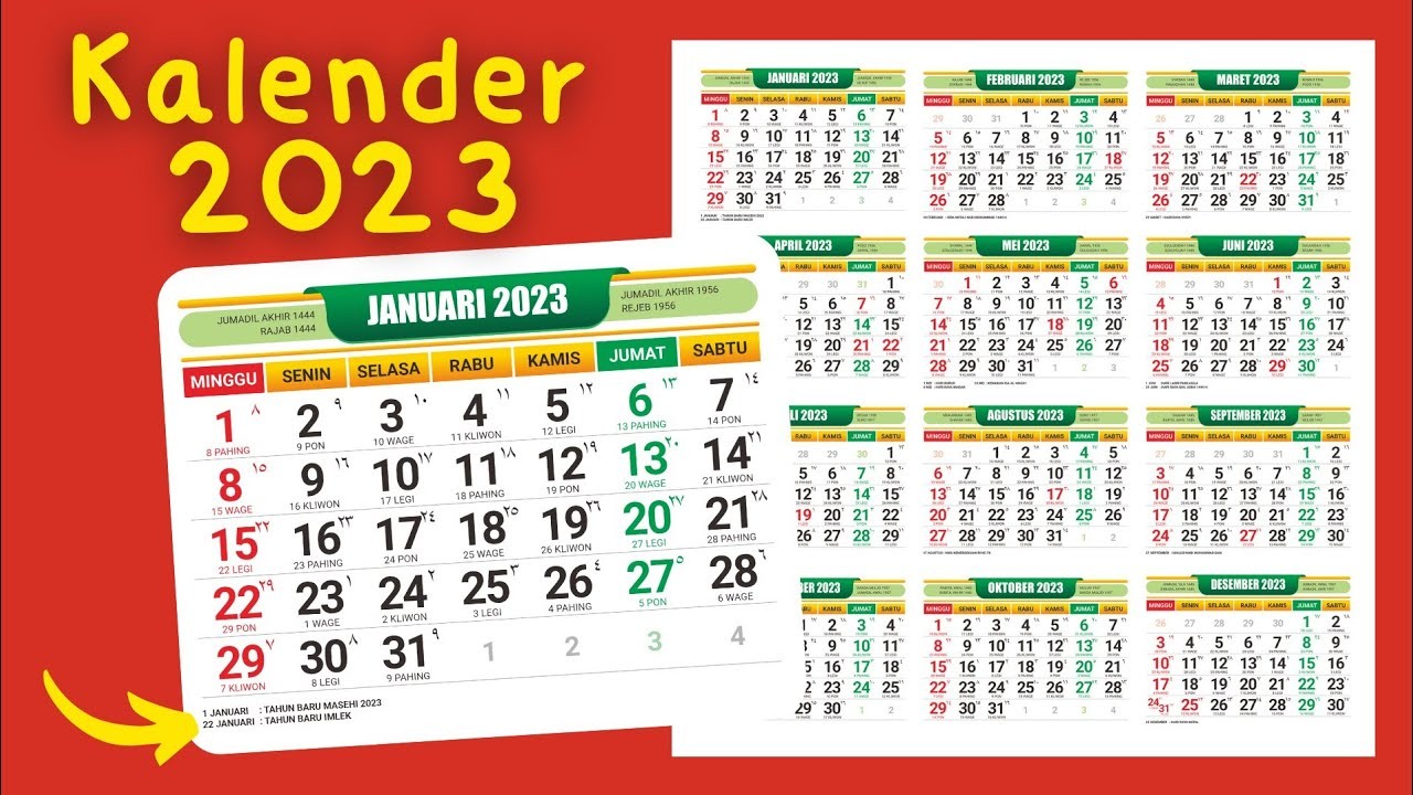 Kalender tahun 2023/ist