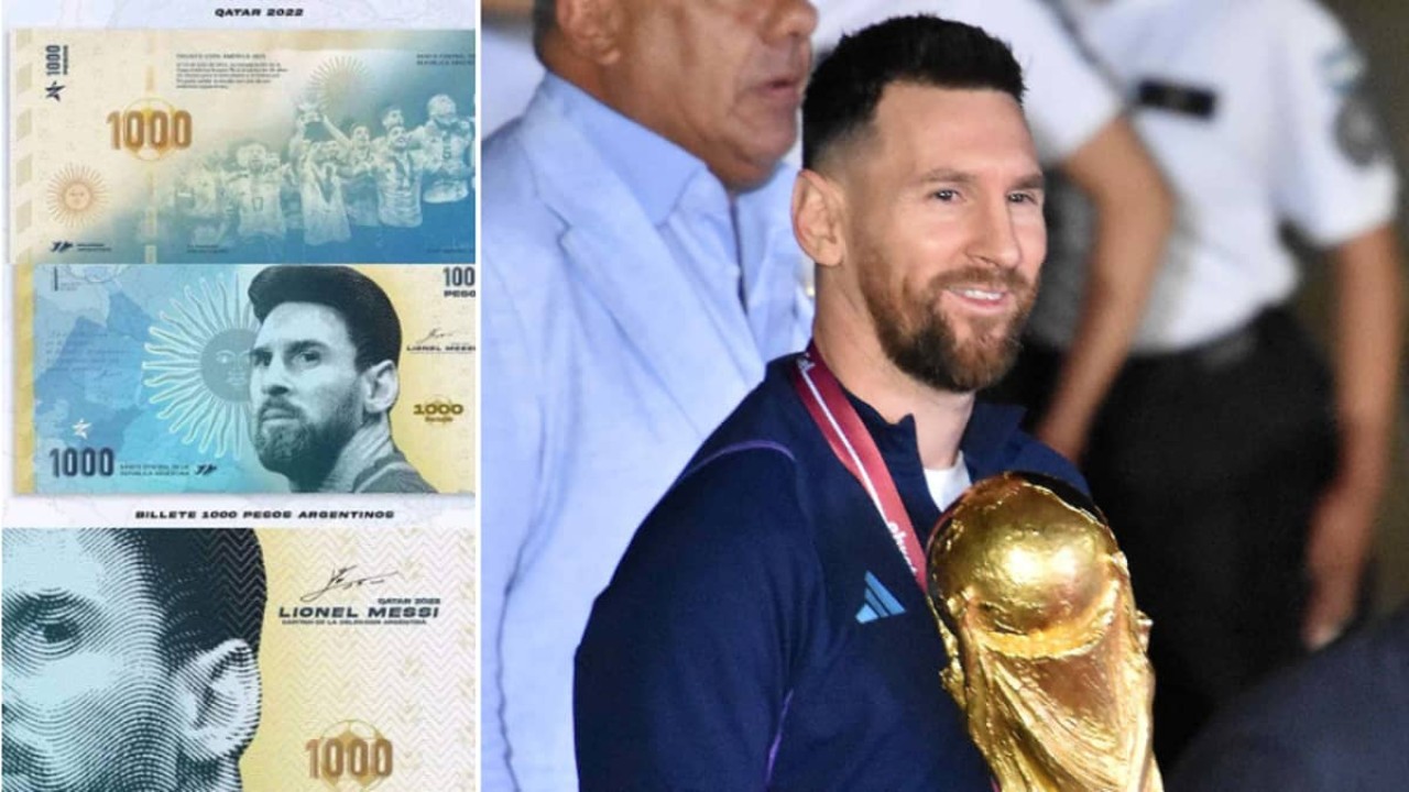 Wajah Lionel Messi di uang kertas Argentina/ist