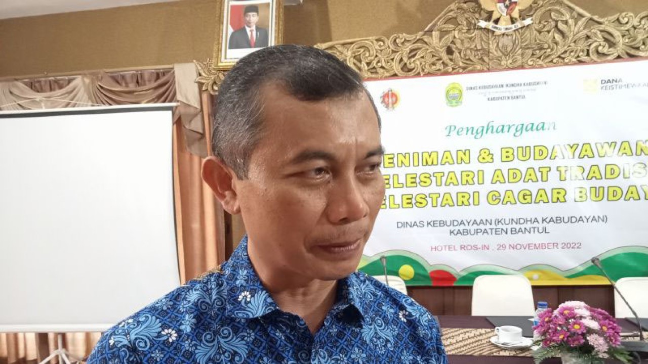 Kepala Dinas Kebudayaan Bantul Nugroho Eko Setyanto (ANTARA/Hery Sidik)