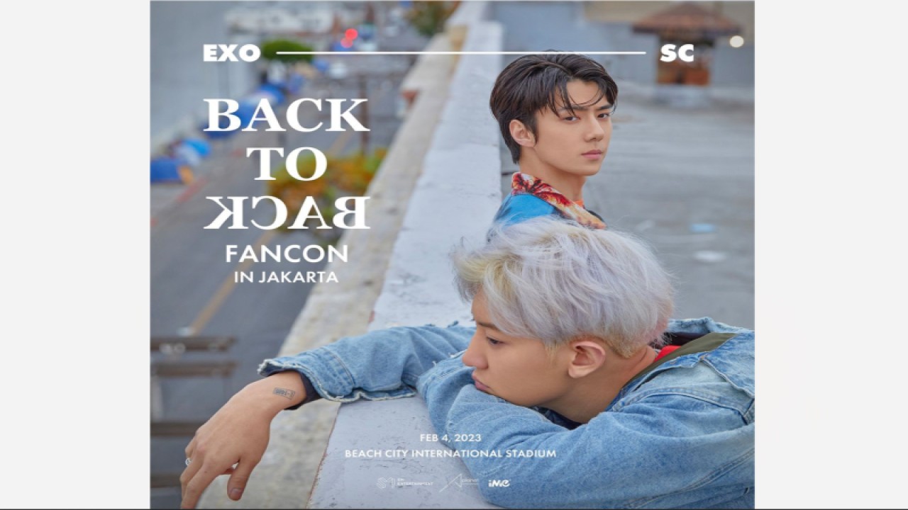 Poster acara "EXO-SC BACK TO BACK FANCON” (Instagram.com/iMe Indonesia)