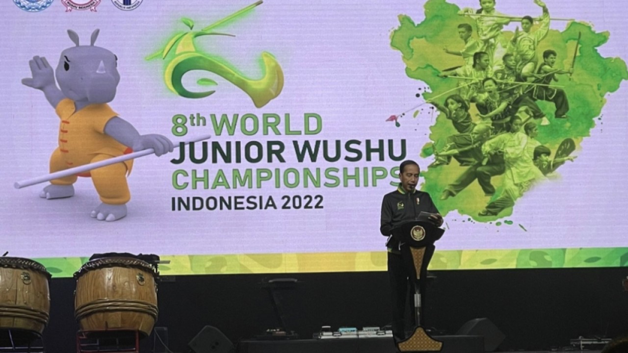 Presiden Jokowi buka Kejuaraan Dunia Wushu Junior 2022