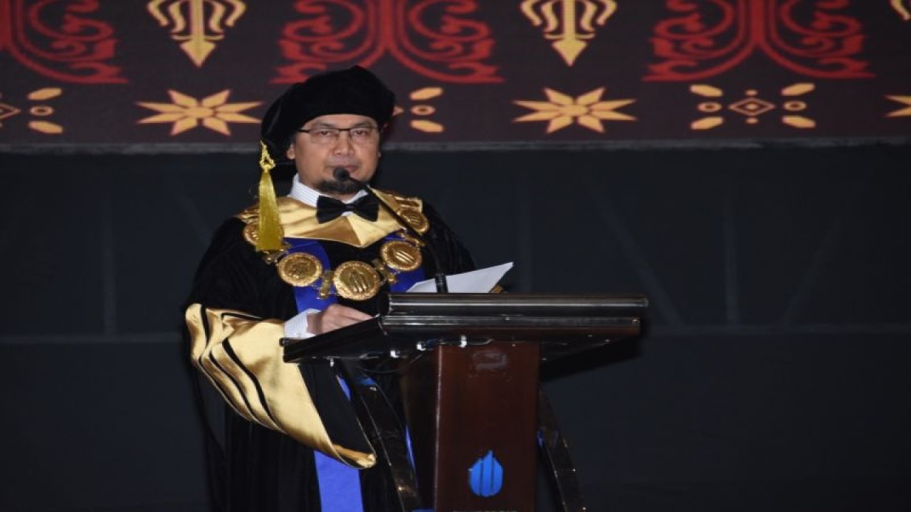 Rektor Universitas Mercu Buana Prof Dr Andi Andriansyah MEng saat