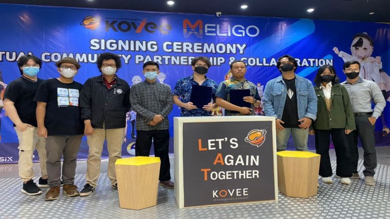 PT Kovee Jaya Indonesia berkolaborasi dengan COMPANY KOVEE dan MELIGO menggandeng Vtuber Agensi di Indonesia (ANTARA/HO)