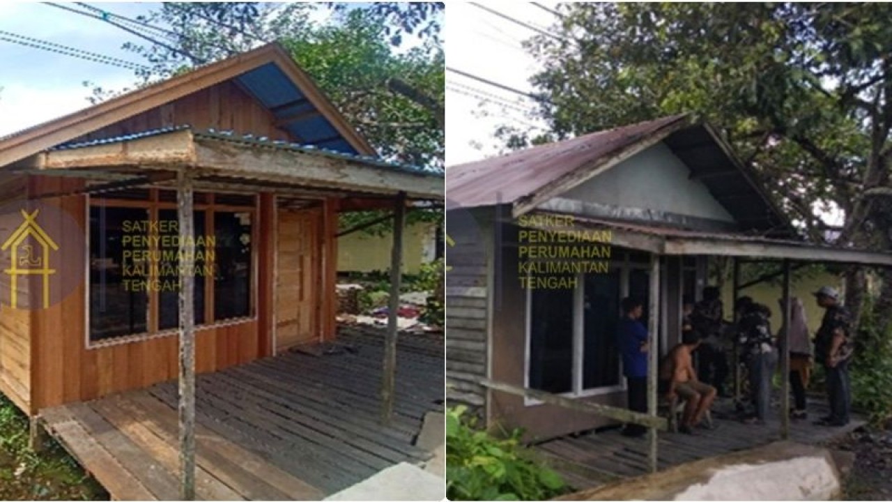 Arsip Foto. Rumah warga yang menjadi sasaran program perbaikan rumah di Provinsi Kalimantan Tengah. (ANTARA/HO Satker Penyediaan Perumahan Kalteng)