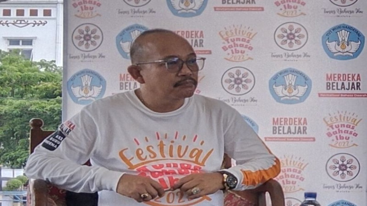 Kepala kantor bahasa Provinsi Maluku, Sahril . ANTARA/Penina F Mayaut.