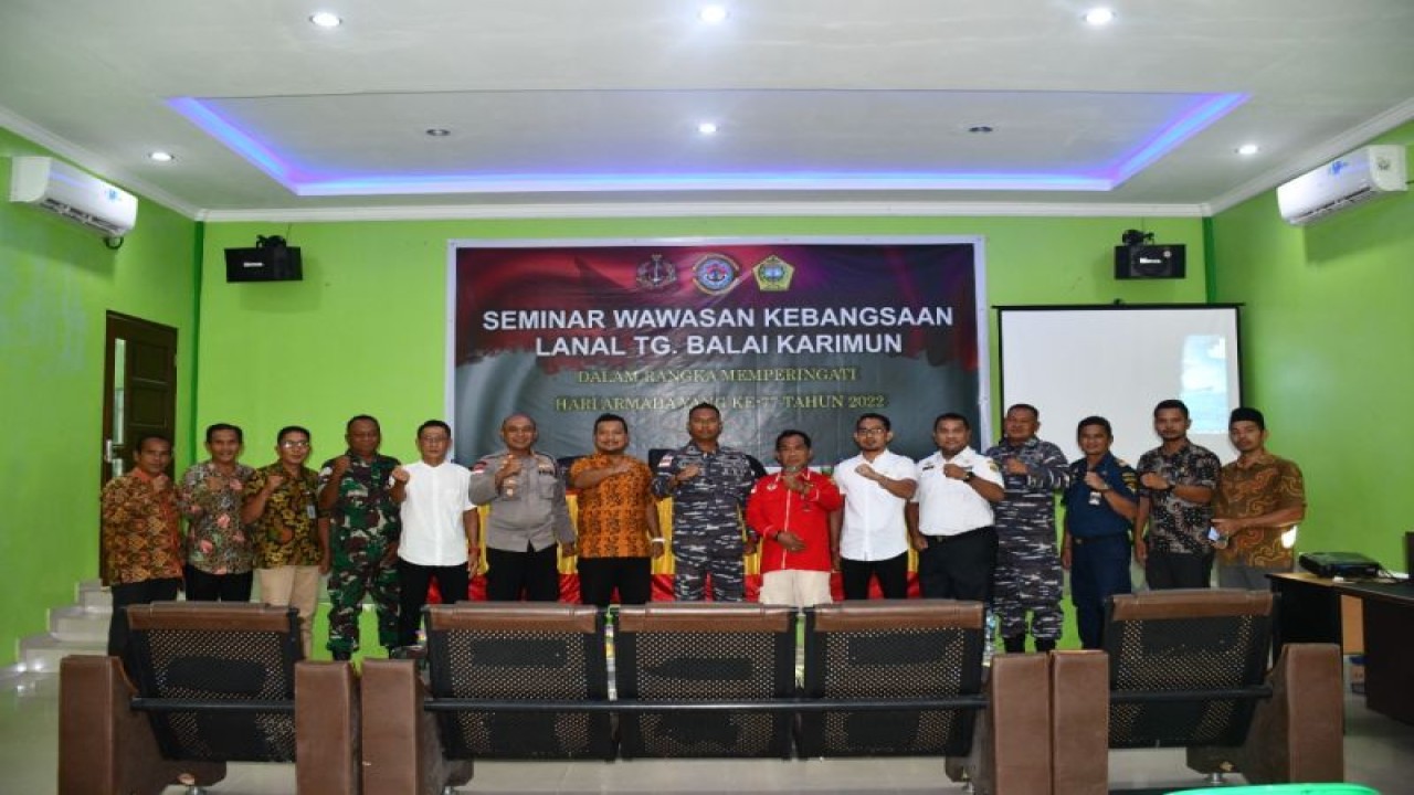 Seminar wawasan kebangsaan yang digelar TNI AL di Kabupaten Karimun (ANTARA/HO-Humas TNI AL)