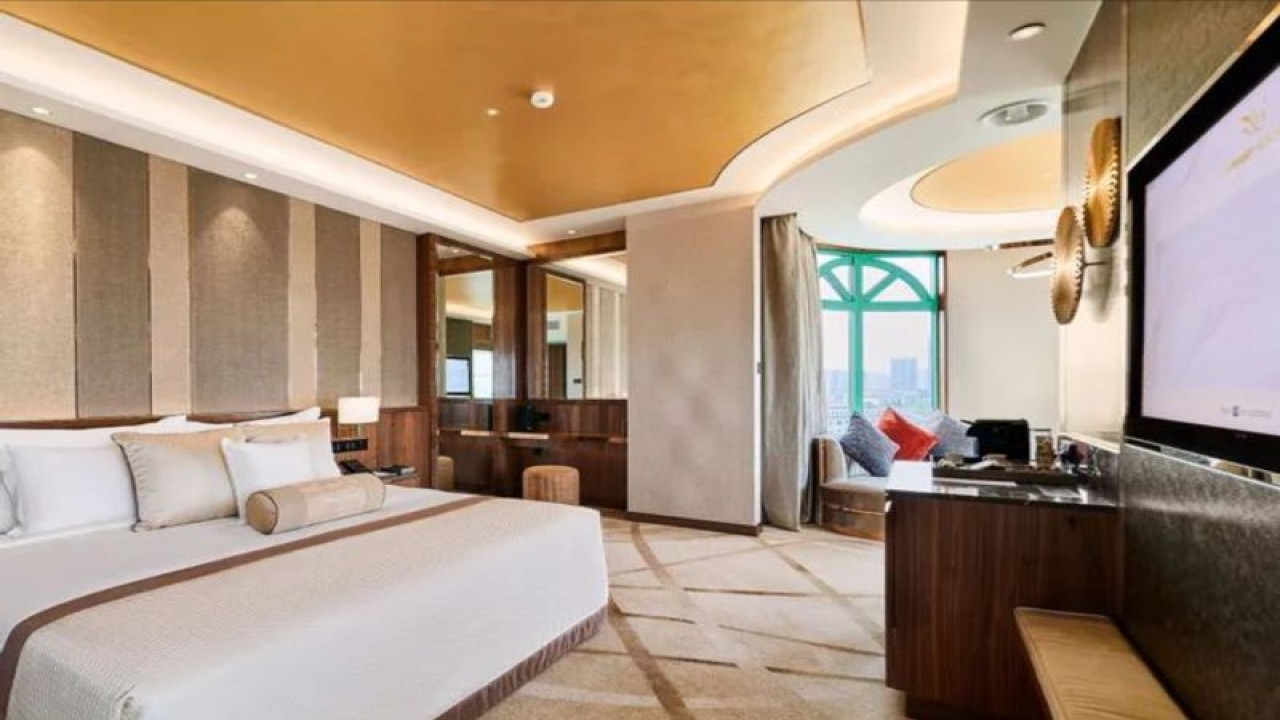 Salah satu kamar yang tersedia di Sunway Resort Hotel & Spa, Malaysia. (ANTARA/HO-tiketcom)