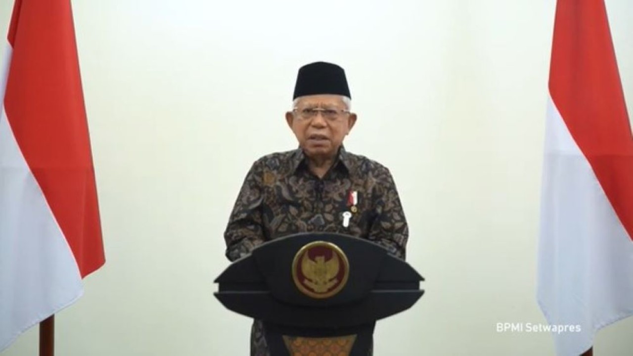 Wakil Presiden (Wapres) KH Ma'ruf Amin mengucapkan Selamat Hari Ibu 2022 kepada para Ibu dan kaum perempuan Indonesia. (Tangkapan layar BPMI Setwapres)