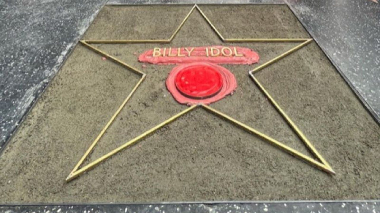 Bintang Billy Idol di Hollywood Walk of Fame (ANTARA/instagram/billyidol)