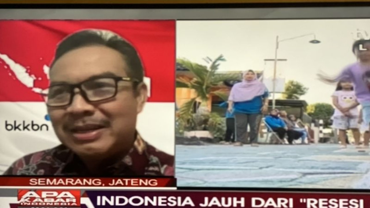 Kepala BKKBN Hasto Wardoyo dalam Apa Kabar Indonesia Malam yang disiarkan di Jakarta, Sabtu (28/1/2023). ANTARA/Hreeloita Dharma Shanti