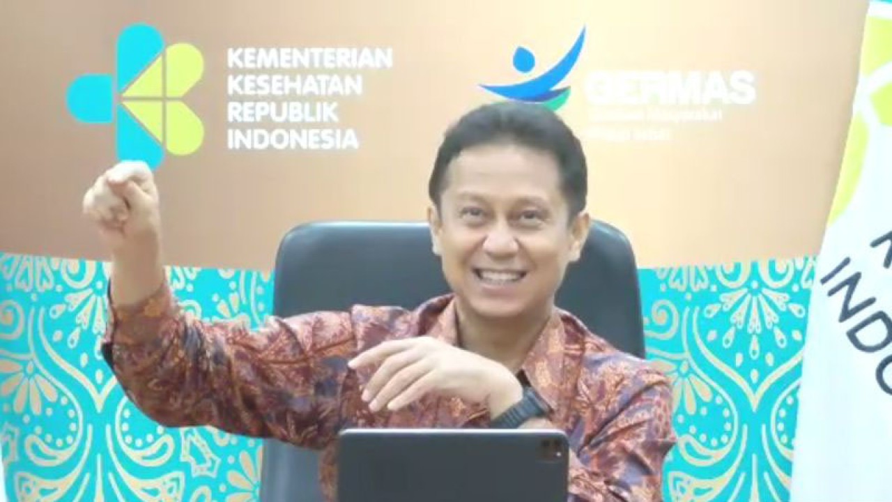 Tangkapan layar Menteri Kesehatan RI Budi Gunadi Sadikin dalam Konferensi Pers Kinerja 2022 dan Program Kerja 2023 Kemenkes yang diikuti secara daring di Jakarta, Kamis (4/1/2022). (ANTARA/Hreeloita Dharma Shanti)