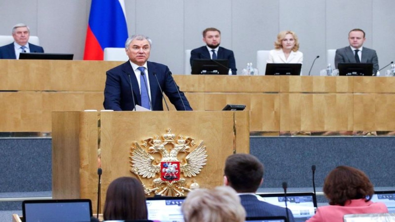 Ketua Duma Negara Rusia Vyacheslav Volodin. (Dokumentasi Duma Negara Rusia/as)