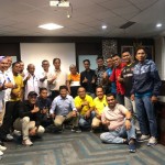 Ketua PSSI Sumbar Indra Dt Rajo Lelo bersama peserta Liga 3 zona Sumbar (ANTARA/HO PSSI Sumbar)-1672815016