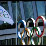 Logo Komite Olimpiade Internasional (IOC). ANTARA/AFP/Fabrice Coffrini/pri.-1675137383
