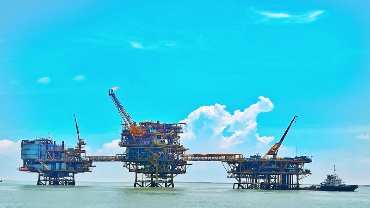 Area Wilayah Kerja (WK) Pangkah, yang dioperasikan Saka Indonesia Pangkah Limited (SIPL), anak usaha PGN Saka, selaku afiliasi PT PGN Tbk Subholding Gas Pertamina. ANTARA/HO-PT PGN Tbk