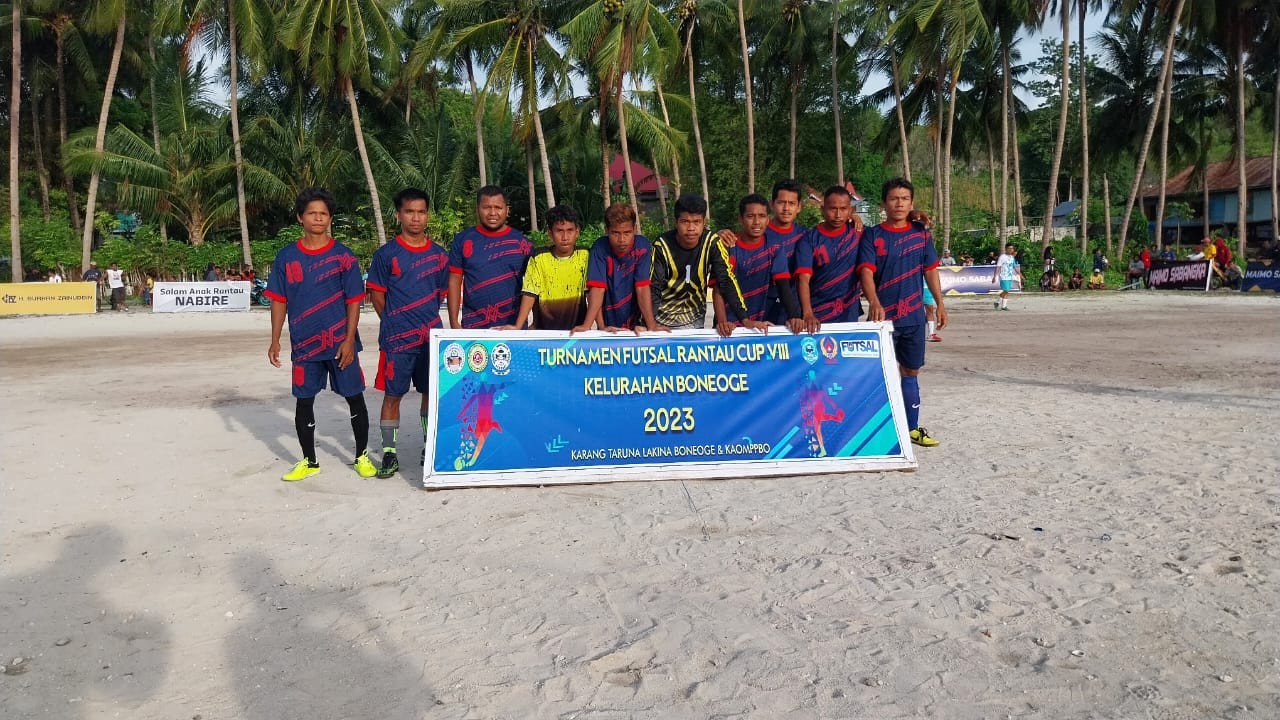 Turnamen Futsal Rantau CUP VIII Kelurahan Boneoge 2023. (Net)