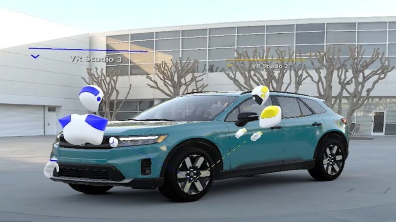 Honda menggunakan teknologi virtual reality (VR) untuk mengembangkan desain produknya (ANTARA/HO)