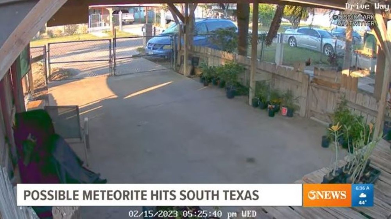 Ledakan misterius di Texas, Amerika Serikat, diyakini berasal dari serangan meteorit. (Tangkapan layar)