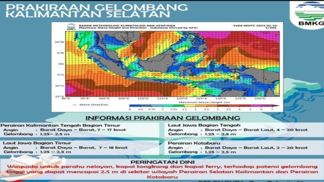 Peta potensi dampak rob dikeluarkan BPBD Tanah Bumbu. (ANTARA/HO-BPBD Tanah Bumbu)