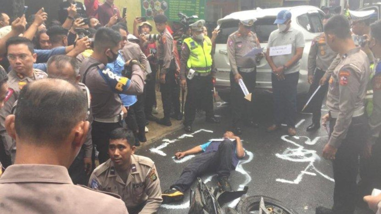 Reka ulang kecelakaan M Hasya Attalah Syaputra. (Net)