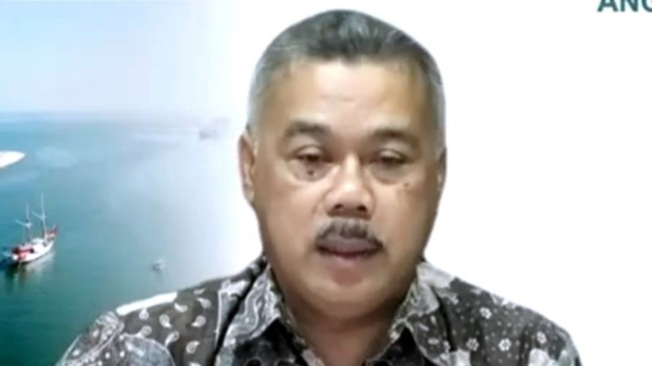 Tangkapan layar - Kepala Kanwil DJPb Provinsi Sulawesi Selatan, Supendi saat pemaparan kinerja APBN Angin Mamiri Regional Sulsel melalui virtual di Makassar, ANTARA/Darwin Fatir.