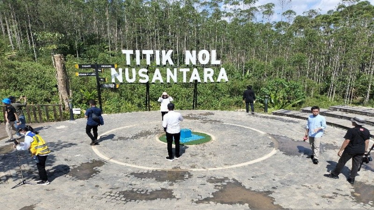 Ilustrasi: Titik Nol Ibu Kota Negara (IKN) Nusantara di Penajam Paser Utara, Kalimantan Timur. ANTARA/Aji Cakti.