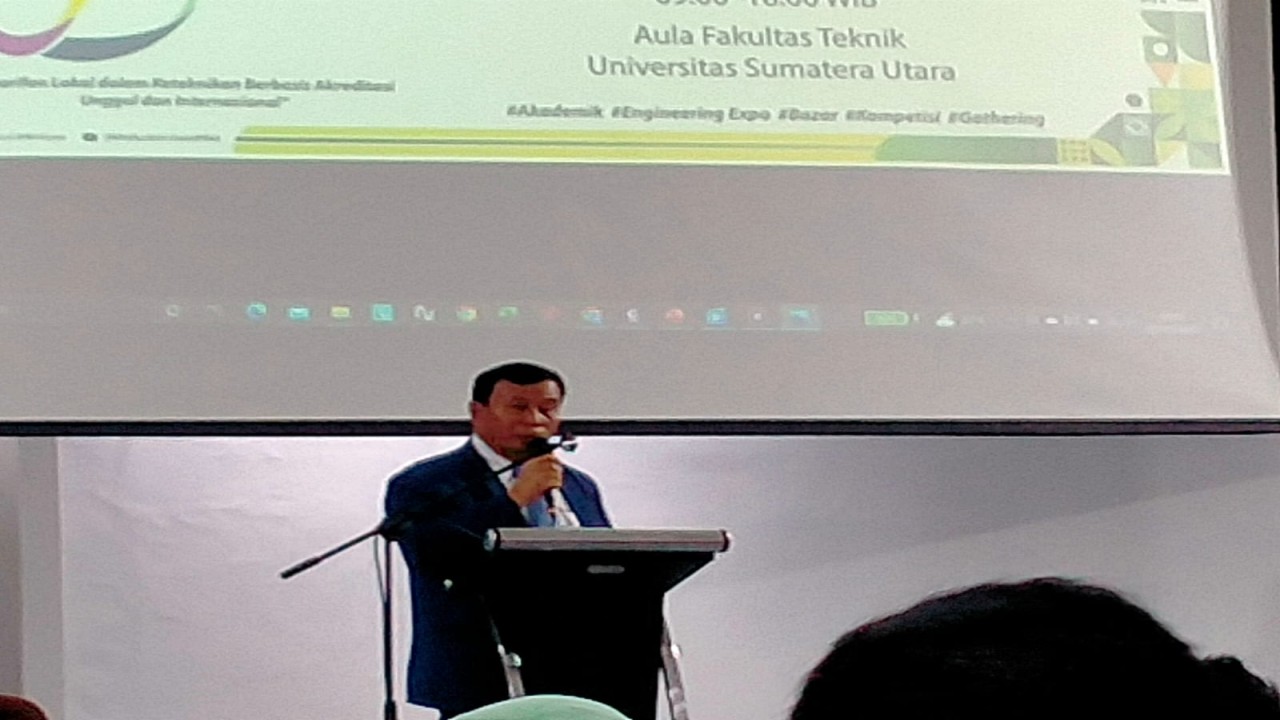 Ketua Ikatan Alumni Fakultas Teknik Universitas Sumatera Utara (IKA FT USU) Dr. Ir. Nurdin Tampubolon M.M