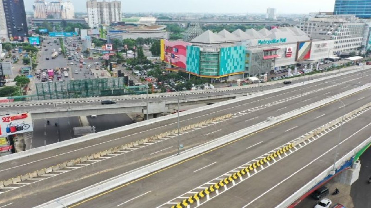 Jalan Tol Bekasi – Cawang – Kampung Melayu atau Becakayu. ANTARA/HO - PT Waskita Toll Road